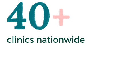 40+ clinics nationwide